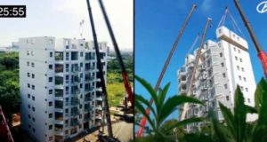 KΙΝΑ – Ανέγειραν 10ώροφη πολυκατοικία σε 29 ώρες