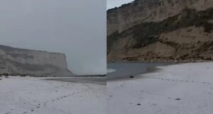 Απίστευτες εικόνες: Ντύθηκε στα λευκά η παραλία Ζαπάλο στη Λεμεσό