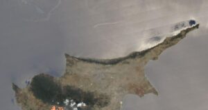 Δορυφορική φωτογραφία από τις φωτιές στις 23 Ιουλίου 2025