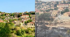 Συγκλονιστική εικόνα με το πριν και το μετά την πυρκαγιά στην Λόφου