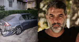 Στην Ευελπίδων σήμερα ο Βασίλης Μπισμπίκης, μετά τις φθορές που προκάλεσε σε ΙΧ με το θηριώδες τζιπ του