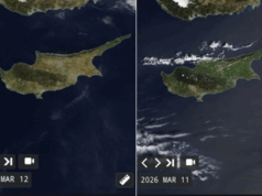 H Κύπρος από δορυφόρο της NASA – O Μάρτιος του 2026 “κλέβει” την παράσταση