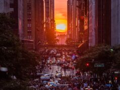 Ο ήλιος παγιδευμένος ανάμεσα στους ουρανοξύστες – Τι είναι το φαινόμενο Manhattanhenge