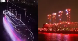 Εντυπωσιακό σόου με drones αναπαριστά τον απόπλου του Τιτανικού από το Μπέλφαστ όπως έγινε 114 χρόνια πριν (BINTEO)