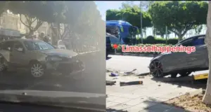 Μεθυσμένος οδηγός στη Λεμεσό παρέσυρε 4 οχήματα