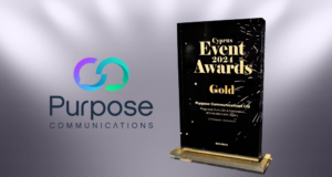 Χρυσή διάκριση για την Purpose Communications στα Cyprus Event Awards