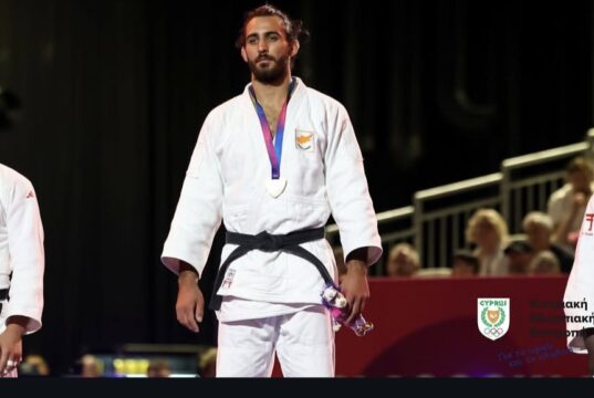 Μεγάλη στιγμή για το κυπριακό τζούντο: Ο Γ. Κρουσσανιώτακης στο βάθρο των νικητών με χάλκινο μετάλλιο