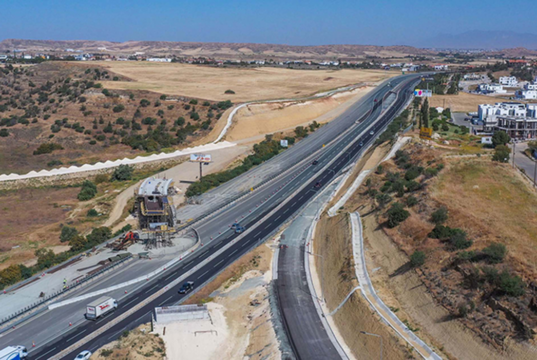 Στην κυκλοφορία νέο τμήμα του αυτοκινητοδρόμου Ανθούπολης–Παλαιχωρίου – έργα και κλειστοί δρόμοι σε Λευκωσία και Λάρνακα
