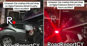 ΒΙΝΤΕΟ: Αυτοκίνητο «καρφώθηκε» σε pet shop στη Λεμεσό – Ζημιές στο υποστατικό